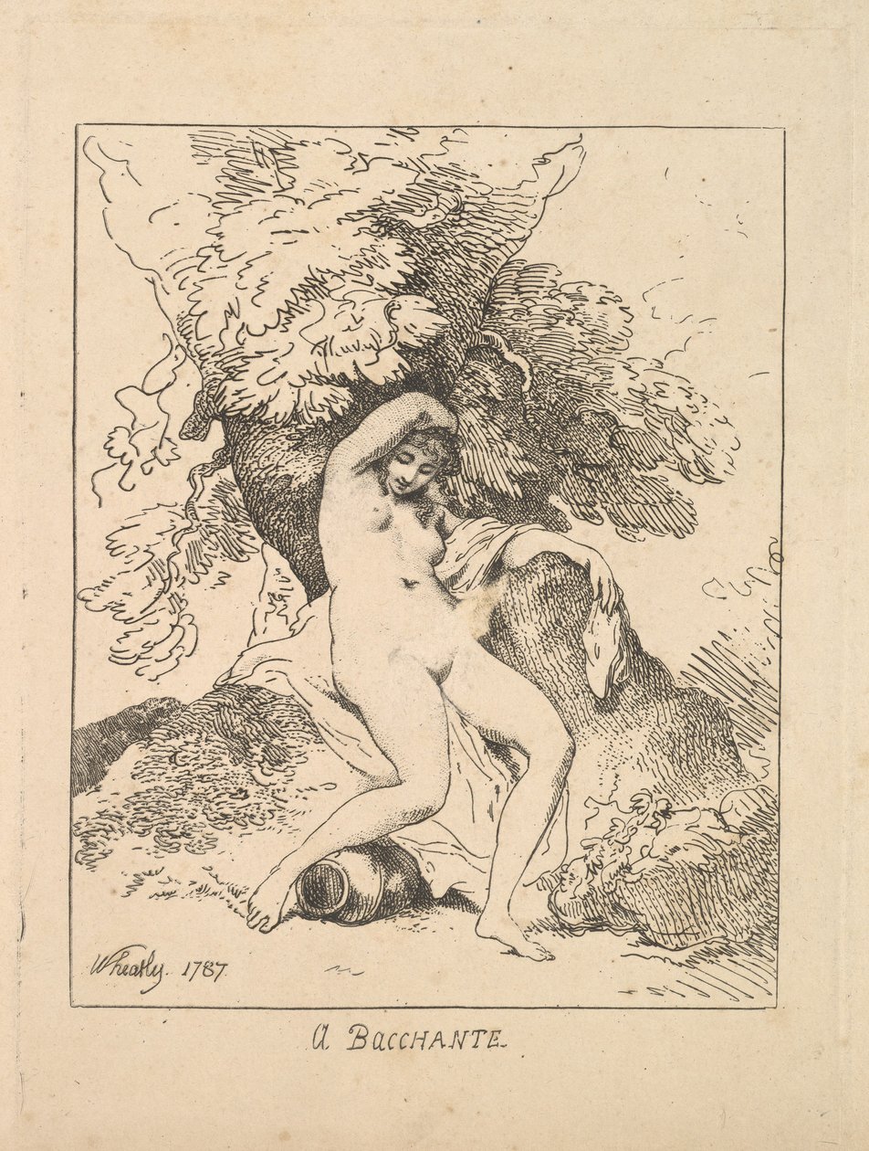 Bir Bacchante, 1787. by Thomas Rowlandson