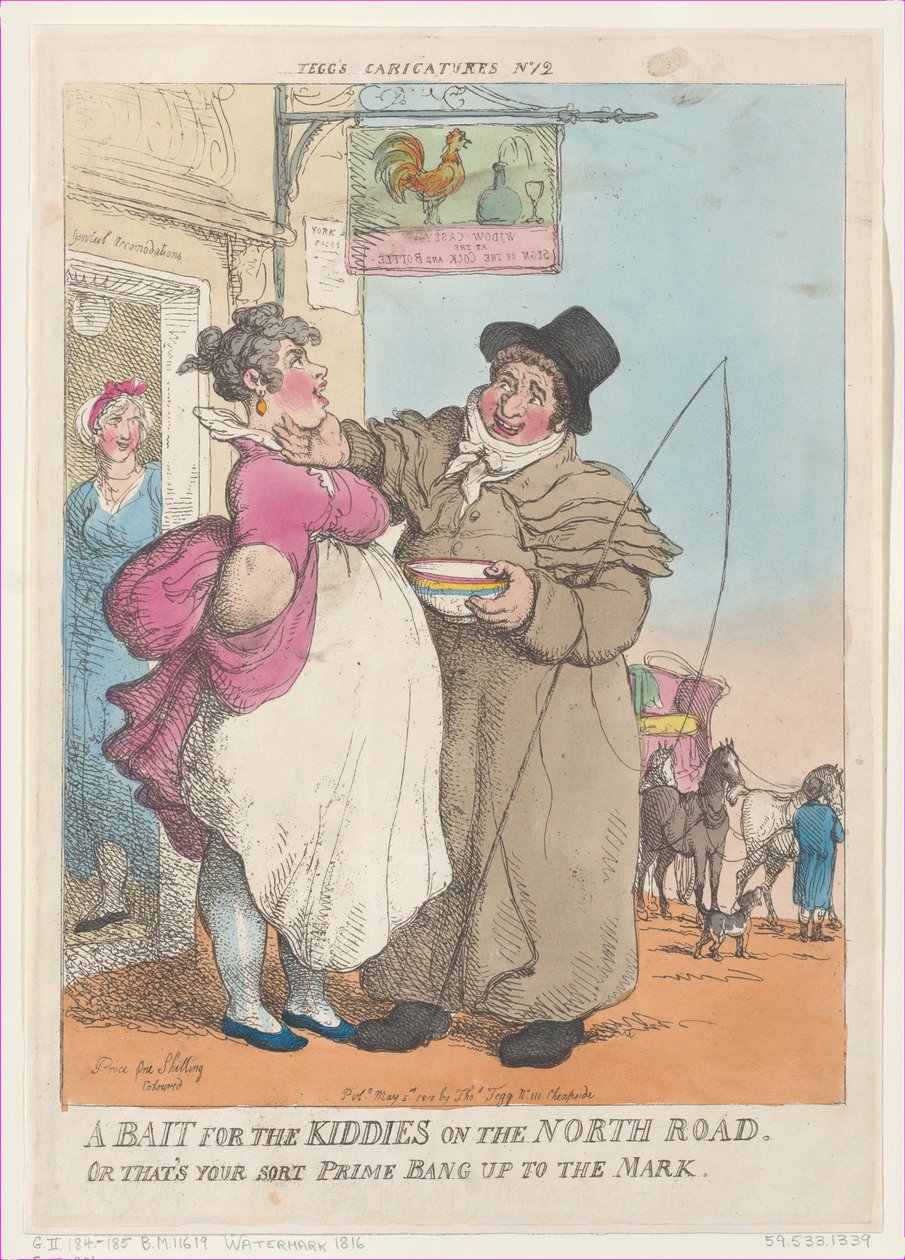 Kuzey Yolunda Çocuklar İçin Bir Yem. Veya Bu Sizin Sıralamanız Prime Bang up ..., [5 Mayıs 1810], yeniden yazdırın. by Thomas Rowlandson