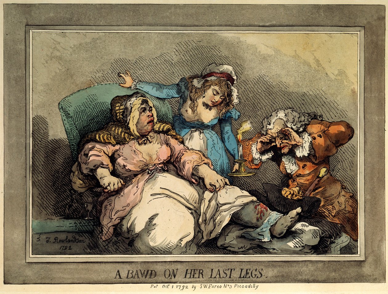 Son Bacaklarında Bir Fahişe, 1792 by Thomas Rowlandson