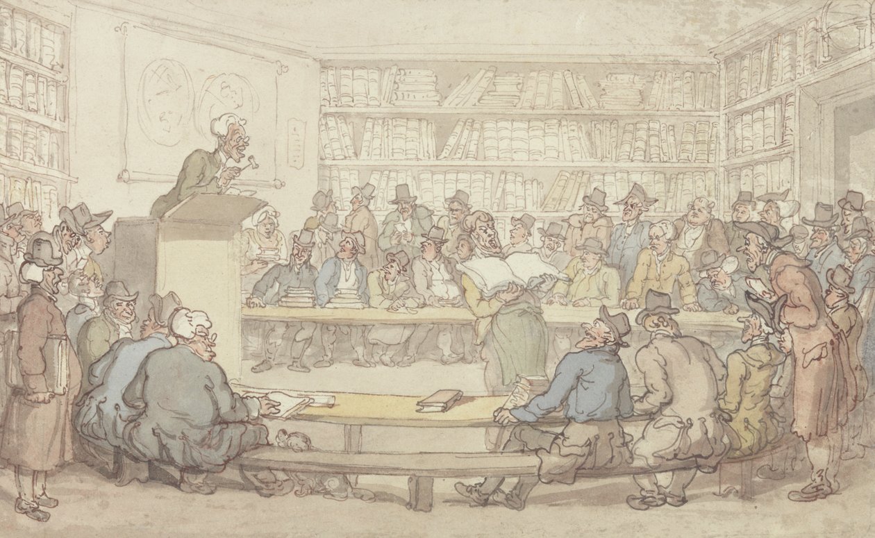 Kitap Müzayedesi by Thomas Rowlandson