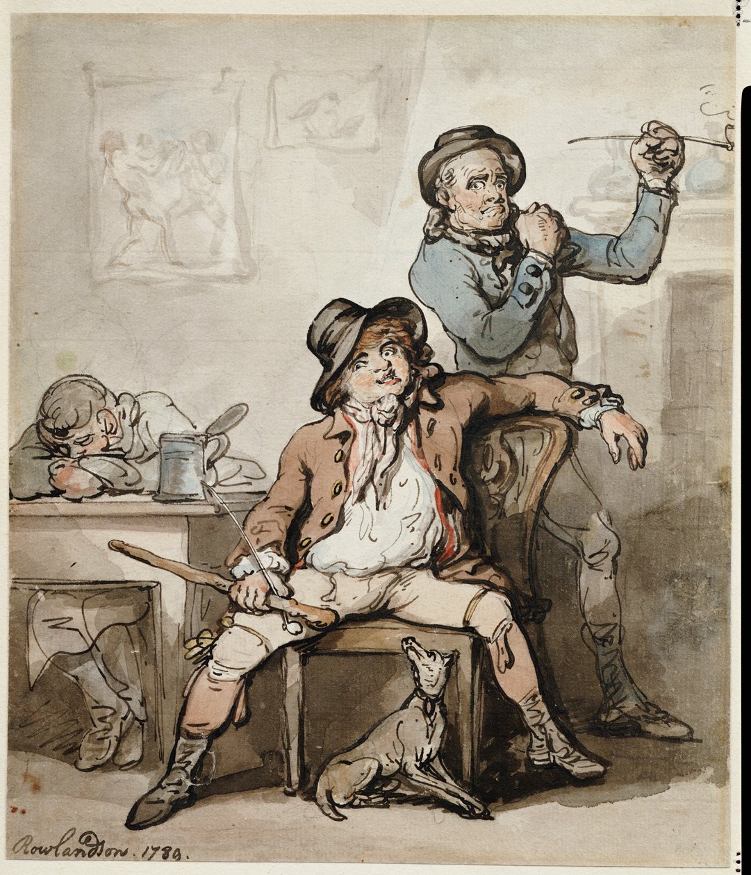 Kara Muhafızların Korsesi, 1789 by Thomas Rowlandson