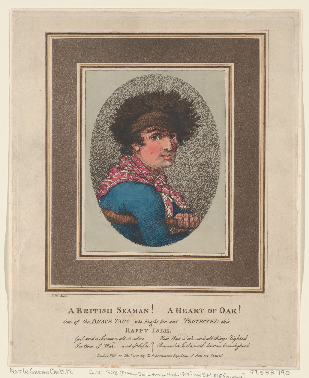 Bir İngiliz Denizci! Meşenin Kalbi!, 15 Kasım 1801., 15 Kasım 1801. by Thomas Rowlandson