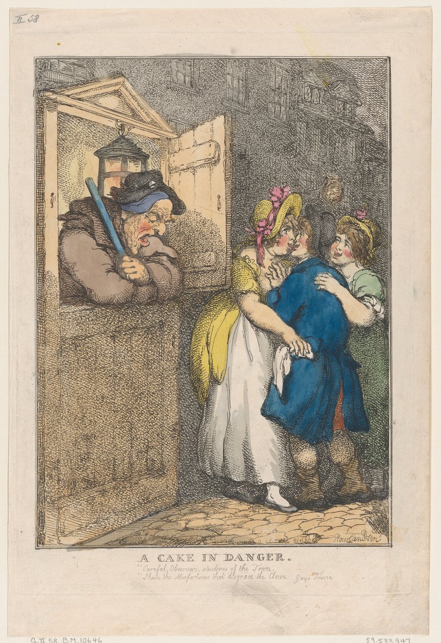 Tehlikede Bir Pasta, 20 Nisan 1806., 20 Nisan 1806. by Thomas Rowlandson