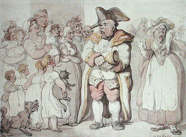 Bir Kedi için Ağlama (kalem ve mürekkep ve kağıt üzerine sulu boya) by Thomas Rowlandson