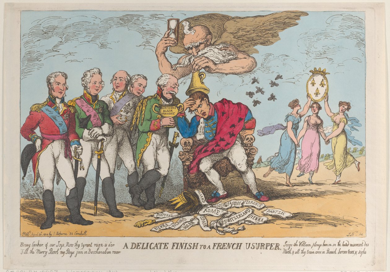 Bir Fransız Gaspçıya Hassas Bir Son, 20 Nisan 1814., 20 Nisan 1814. by Thomas Rowlandson