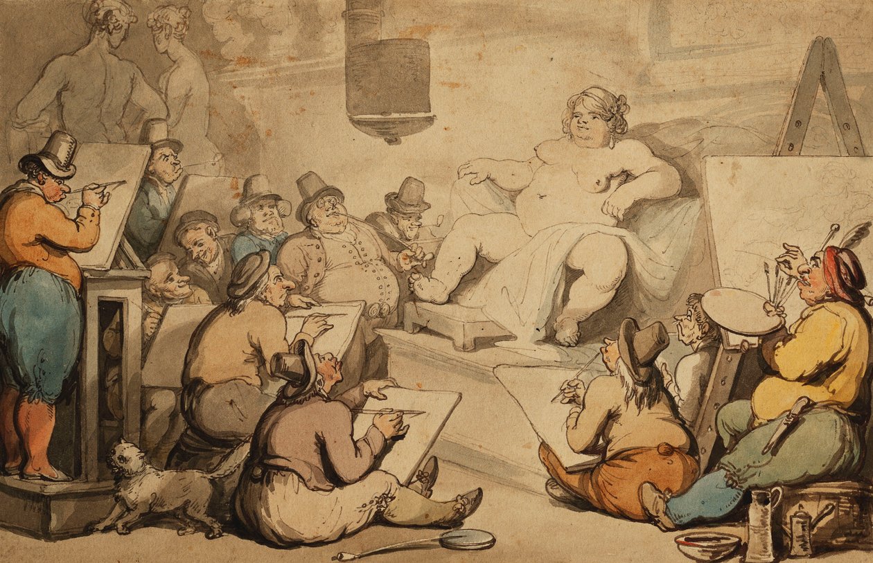 Hollanda Akademisi, by Thomas Rowlandson