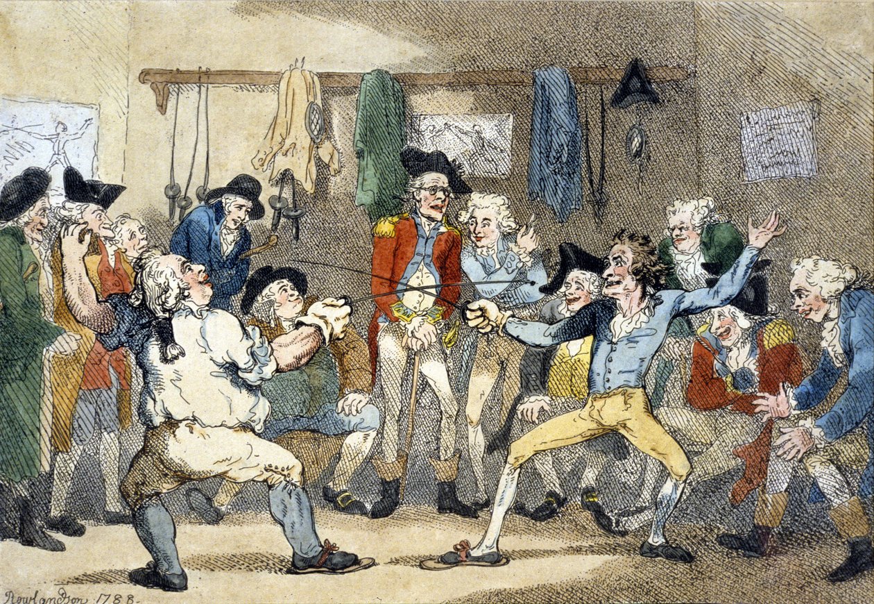 Eskrim Maçı by Thomas Rowlandson