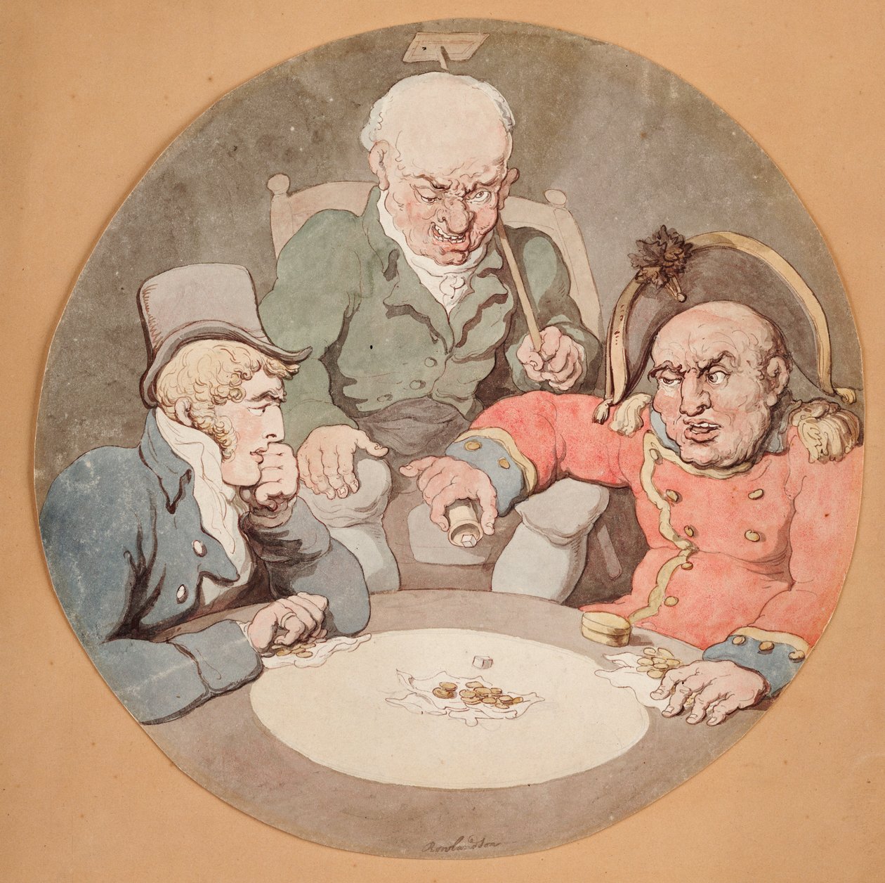 Zar Oyunu by Thomas Rowlandson