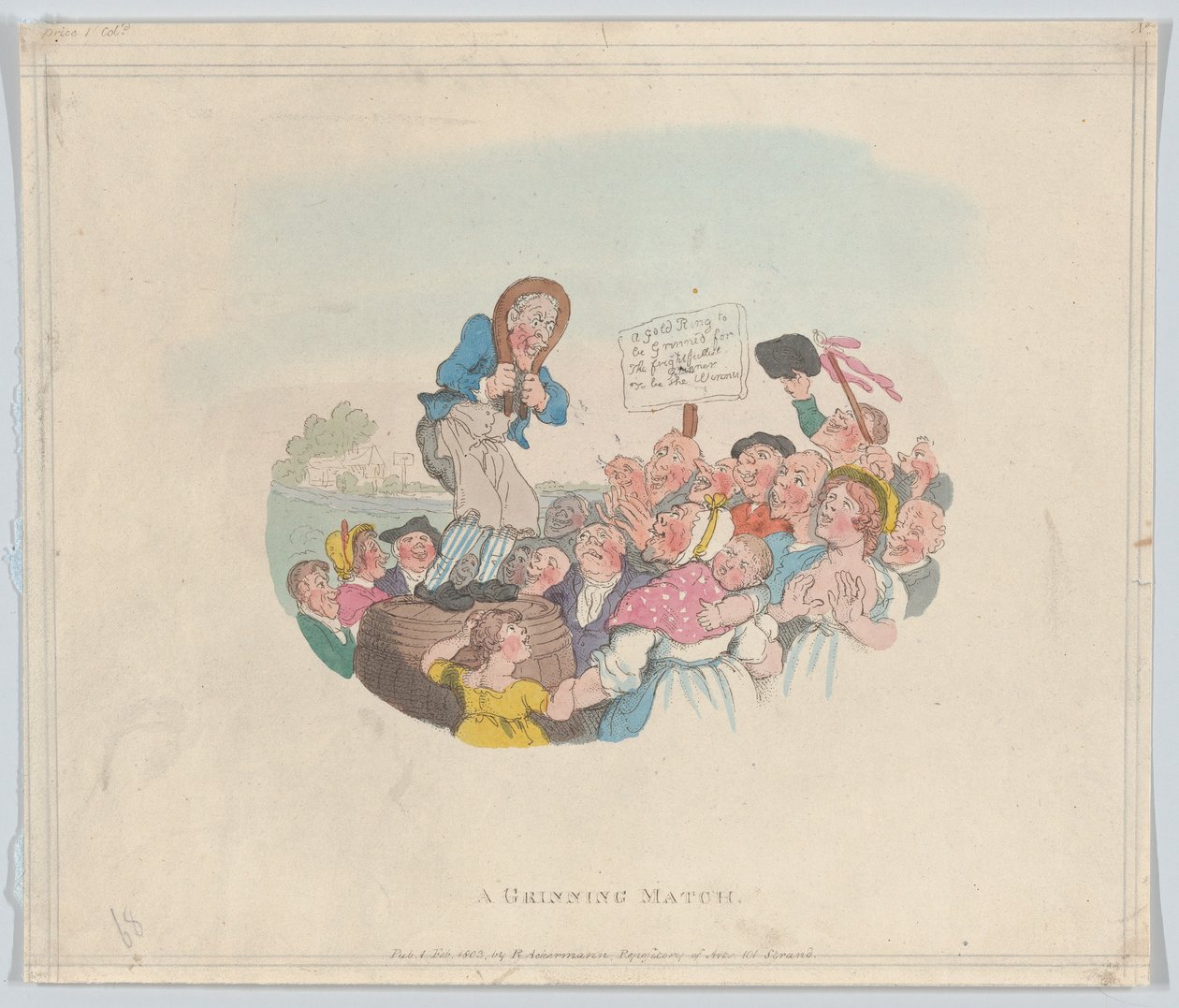Bir Sırıtan Maç, 1 Şubat 1803., 1 Şubat 1803. by Thomas Rowlandson