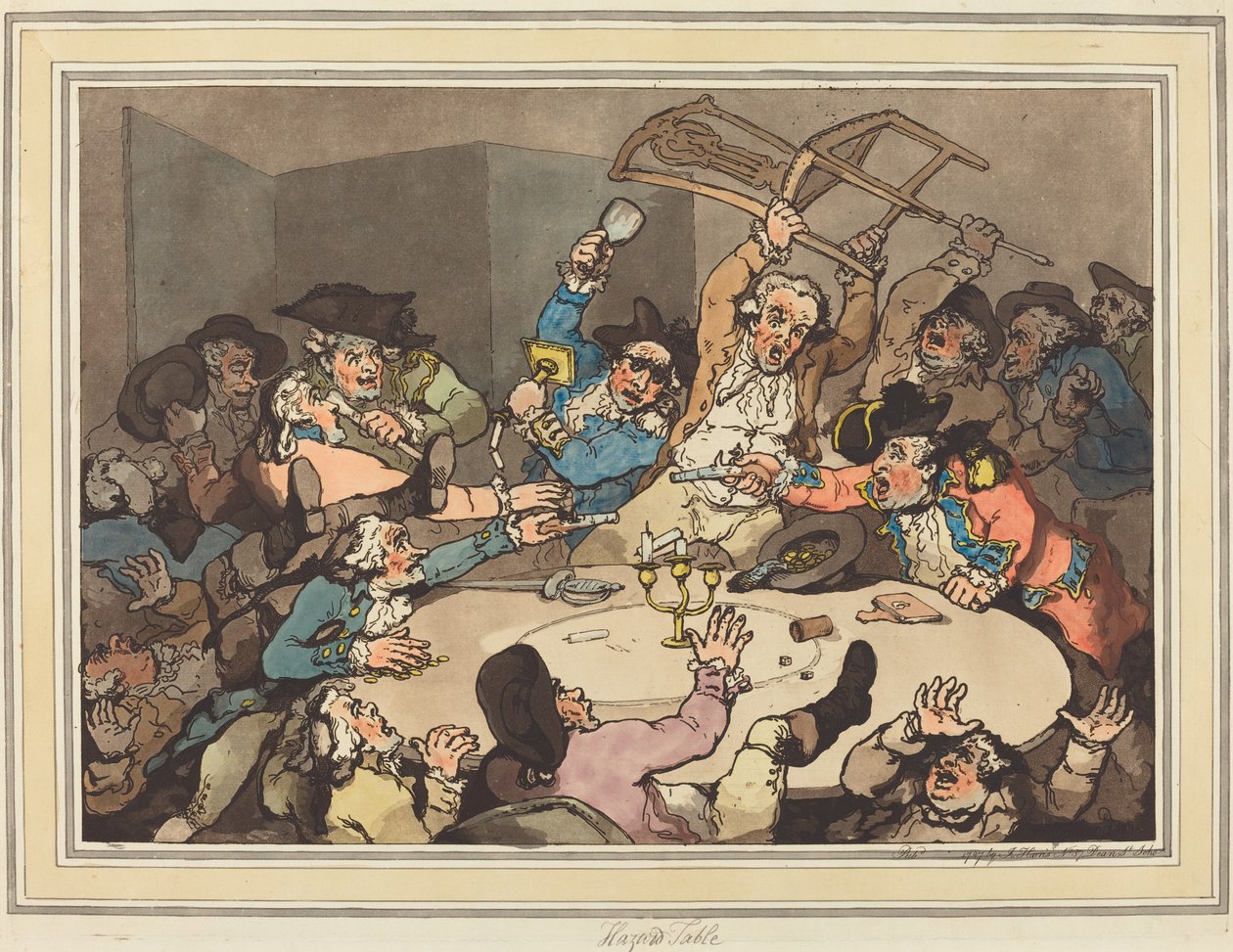 Tehlike Masasında Tekme by Thomas Rowlandson