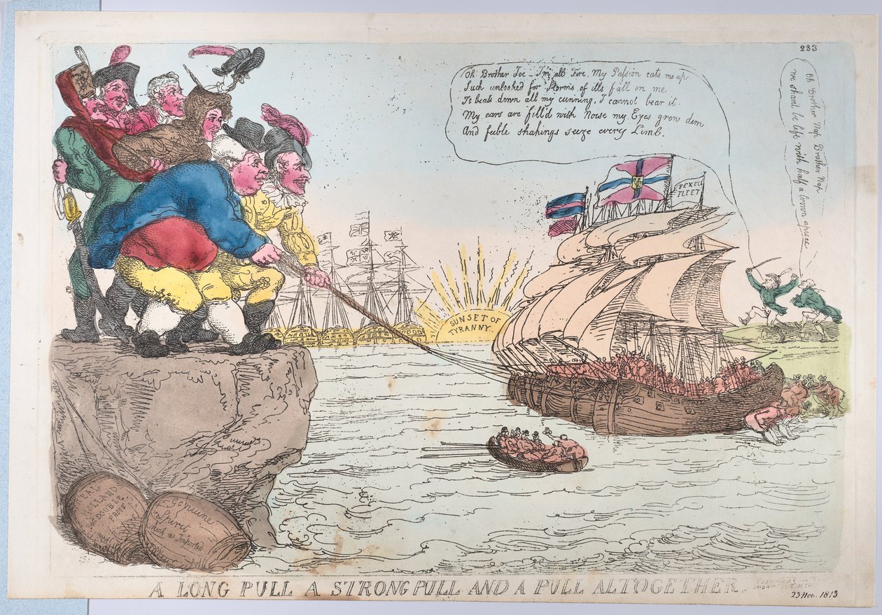 Uzun Bir Çekme Güçlü Bir Çekme ve Bir Çekme Tamamen, 25 Kasım 1813., 25 Kasım 1813. by Thomas Rowlandson