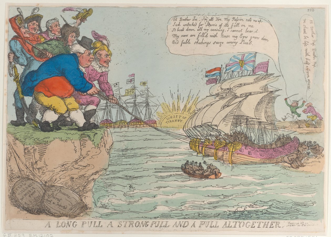 Uzun Bir Çekme Güçlü Bir Çekme ve Bir Çekme Tamamen, 25 Kasım 1813., 25 Kasım 1813. by Thomas Rowlandson