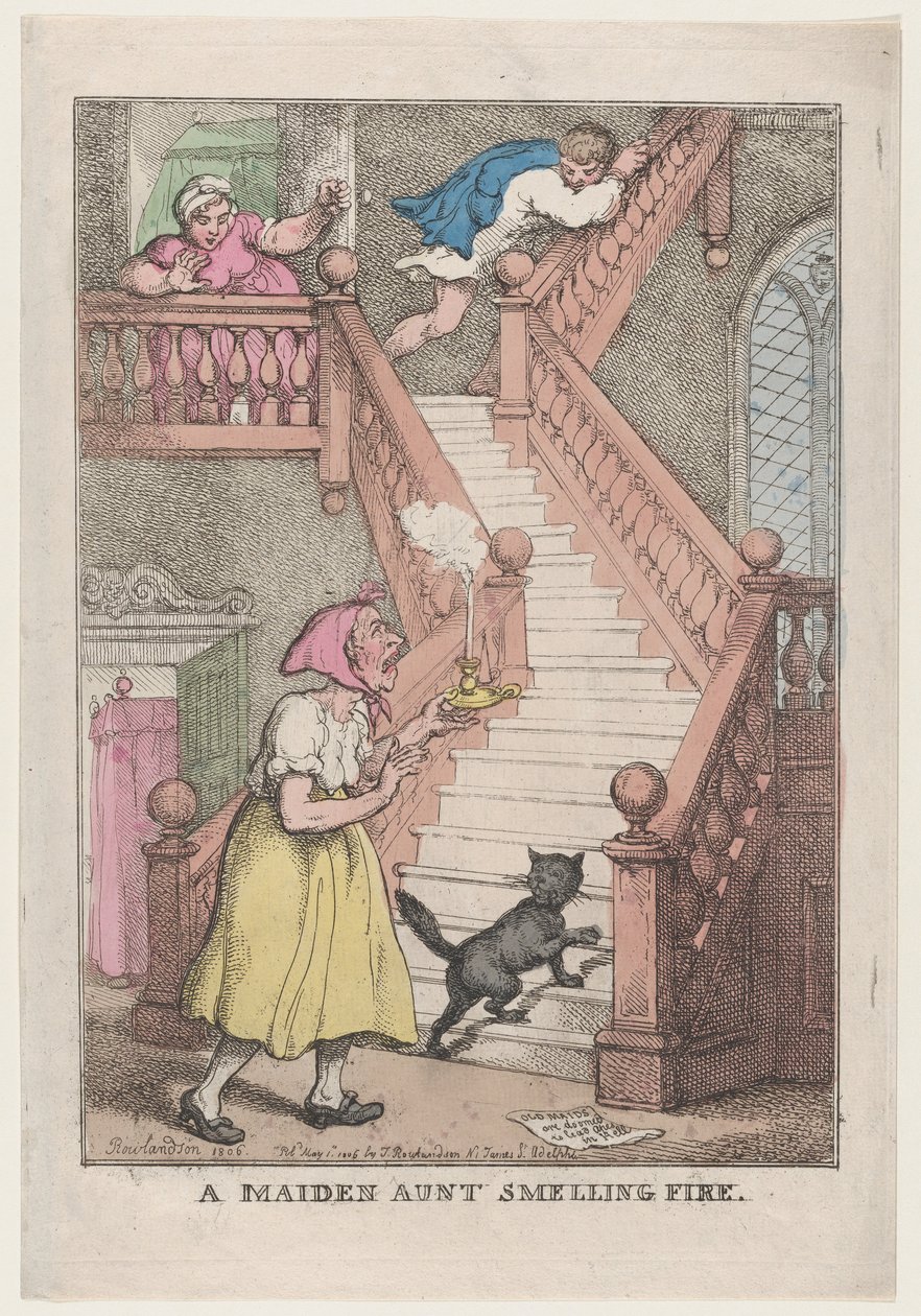 Ateş Kokan Kızlık Teyze, 4 Mayıs 1806., 4 Mayıs 1806. by Thomas Rowlandson