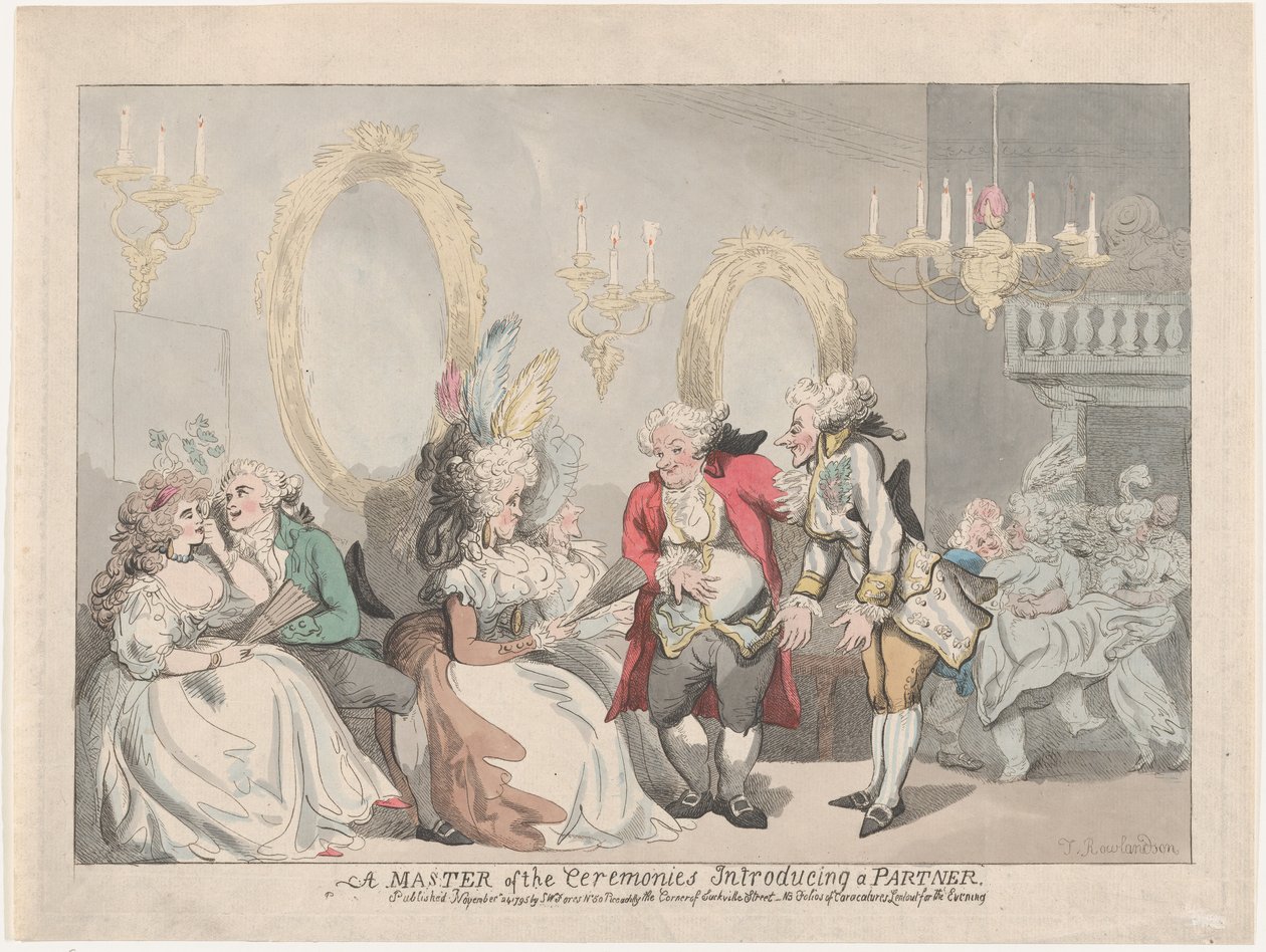 Bir Partneri Tanıtan Törenlerin Ustası, 24 Kasım 1795., 24 Kasım 1795. by Thomas Rowlandson