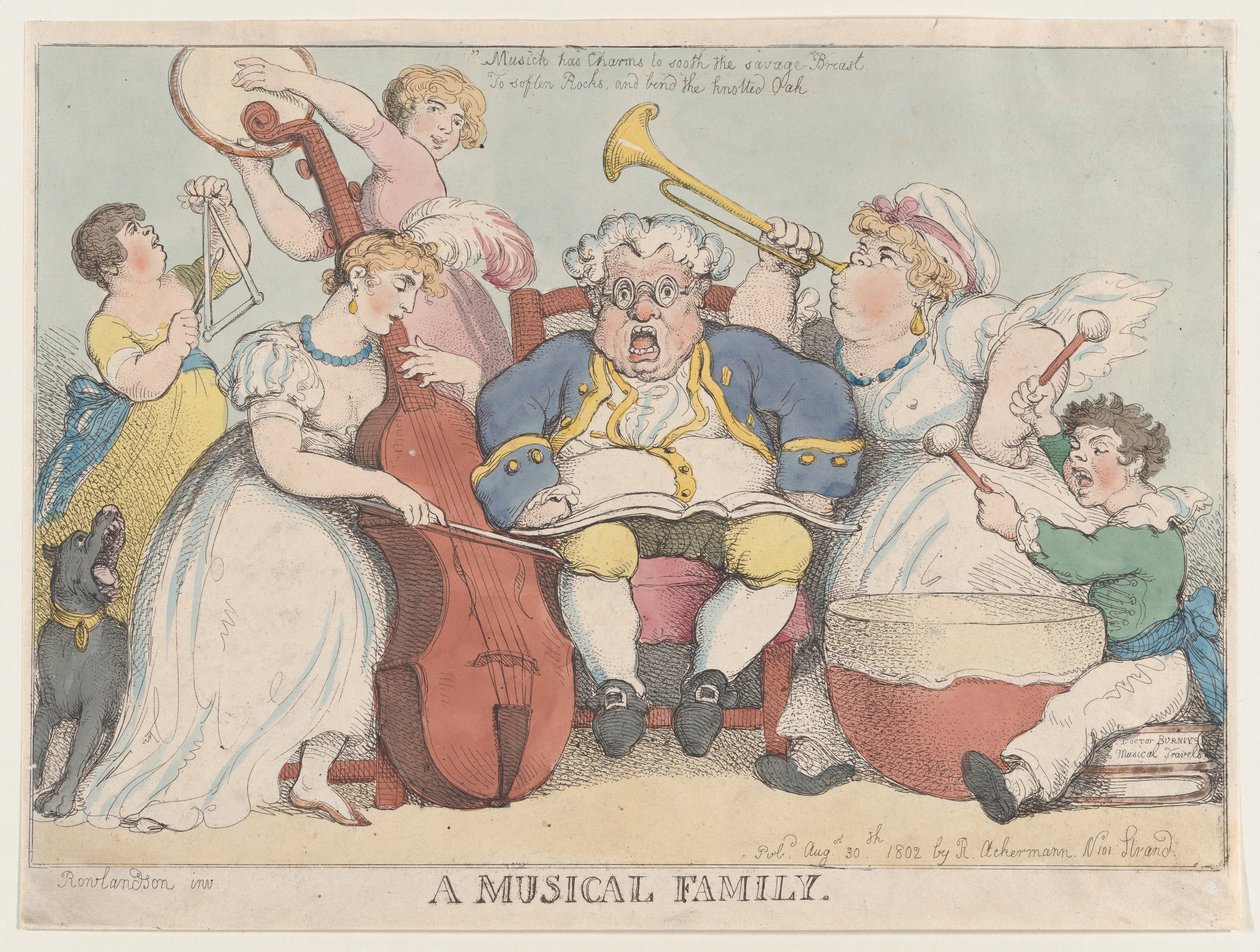 Müzikal Bir Aile, 30 Ağustos 1802., 30 Ağustos 1802. by Thomas Rowlandson