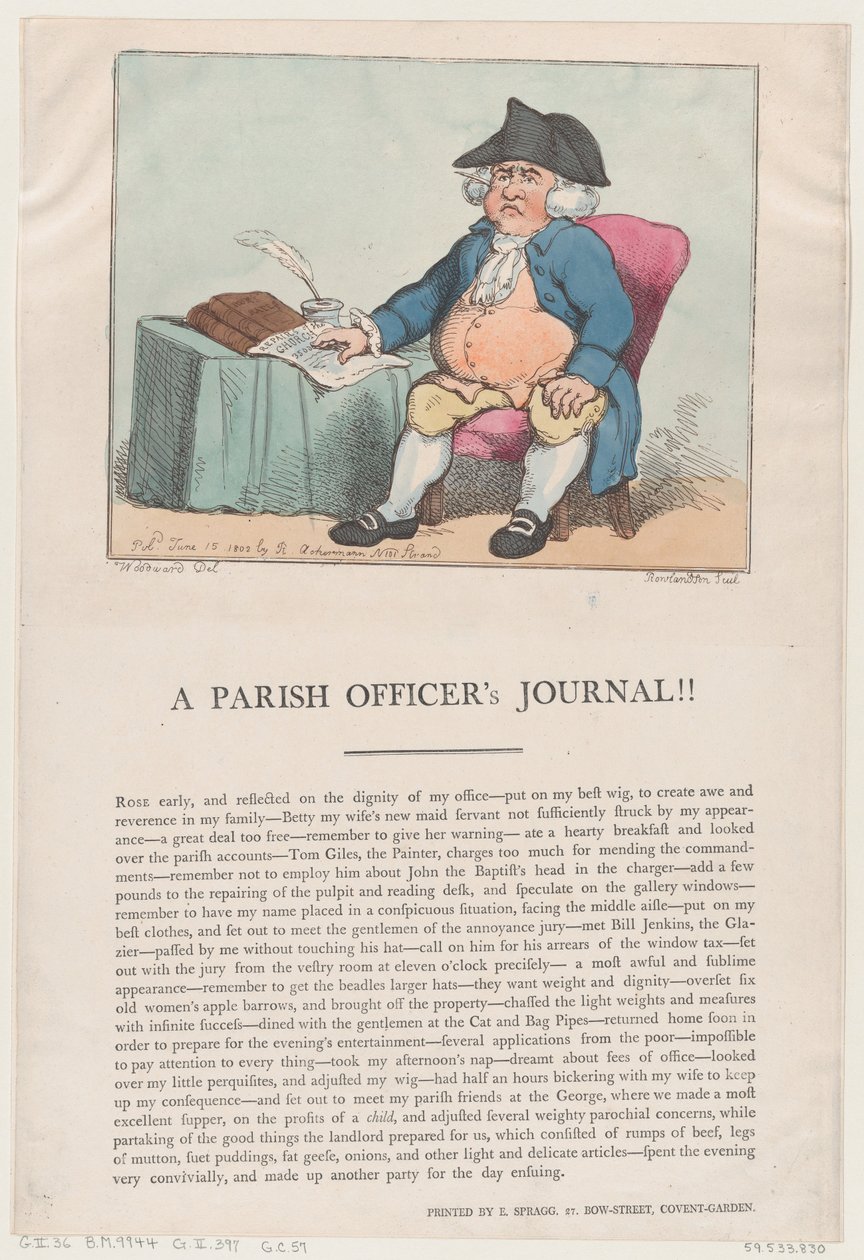 Bir Parish Memurunun Günlüğü!!, 15 Haziran 1802., 15 Haziran 1802. by Thomas Rowlandson