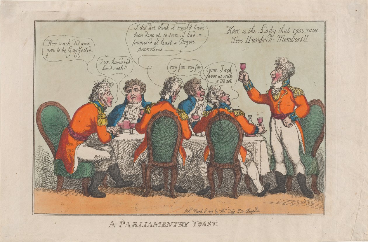 Parlamento Tostu, 2 Mart 1809., 2 Mart 1809. by Thomas Rowlandson