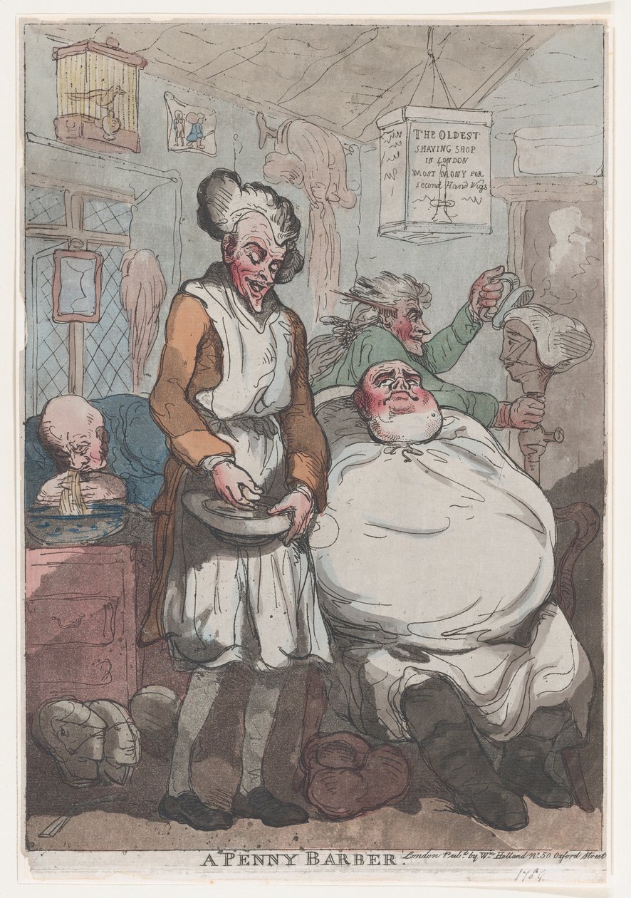 Bir Penny Berber, 1789., 1789. by Thomas Rowlandson