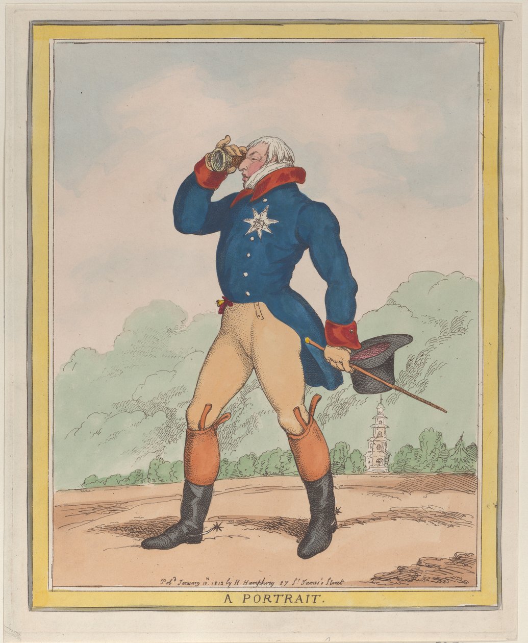 Cumberland Portresi Dükü, 10 Ocak 1812., 10 Ocak 1812. by Thomas Rowlandson