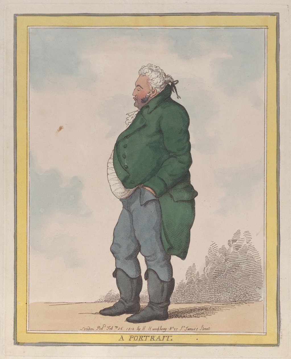 Bir Portre George, 3. Pomfret Kontu, 26 Şubat 1812., 26 Şubat 1812. by Thomas Rowlandson
