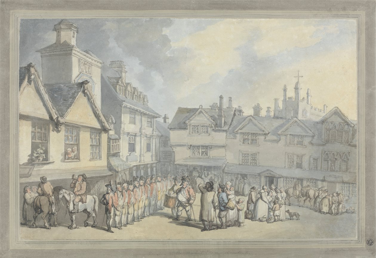 Pazar Yerinde Bir İnceleme by Thomas Rowlandson