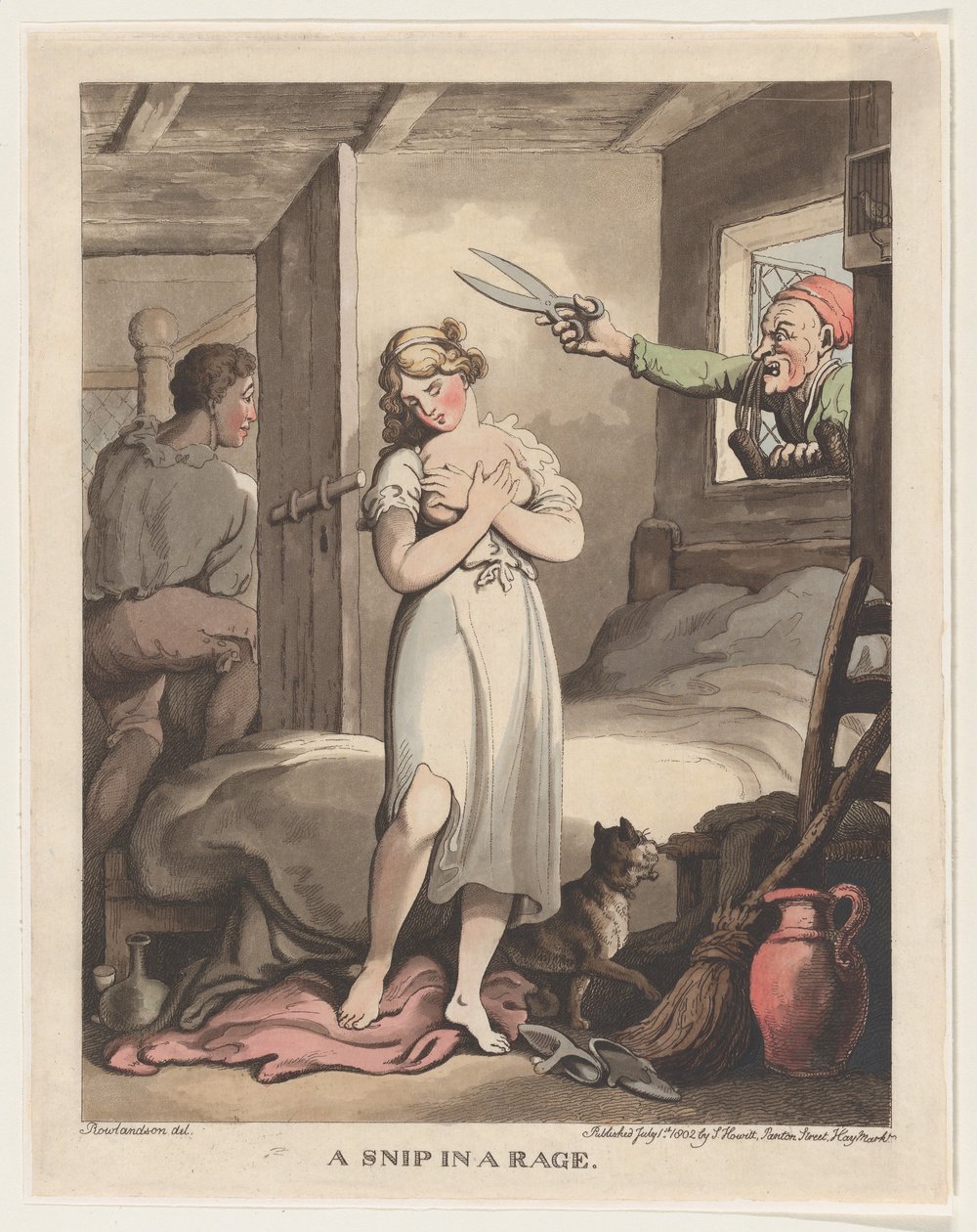 Öfkeli Bir Snip, 1 Temmuz 1802., 1 Temmuz 1802. by Thomas Rowlandson