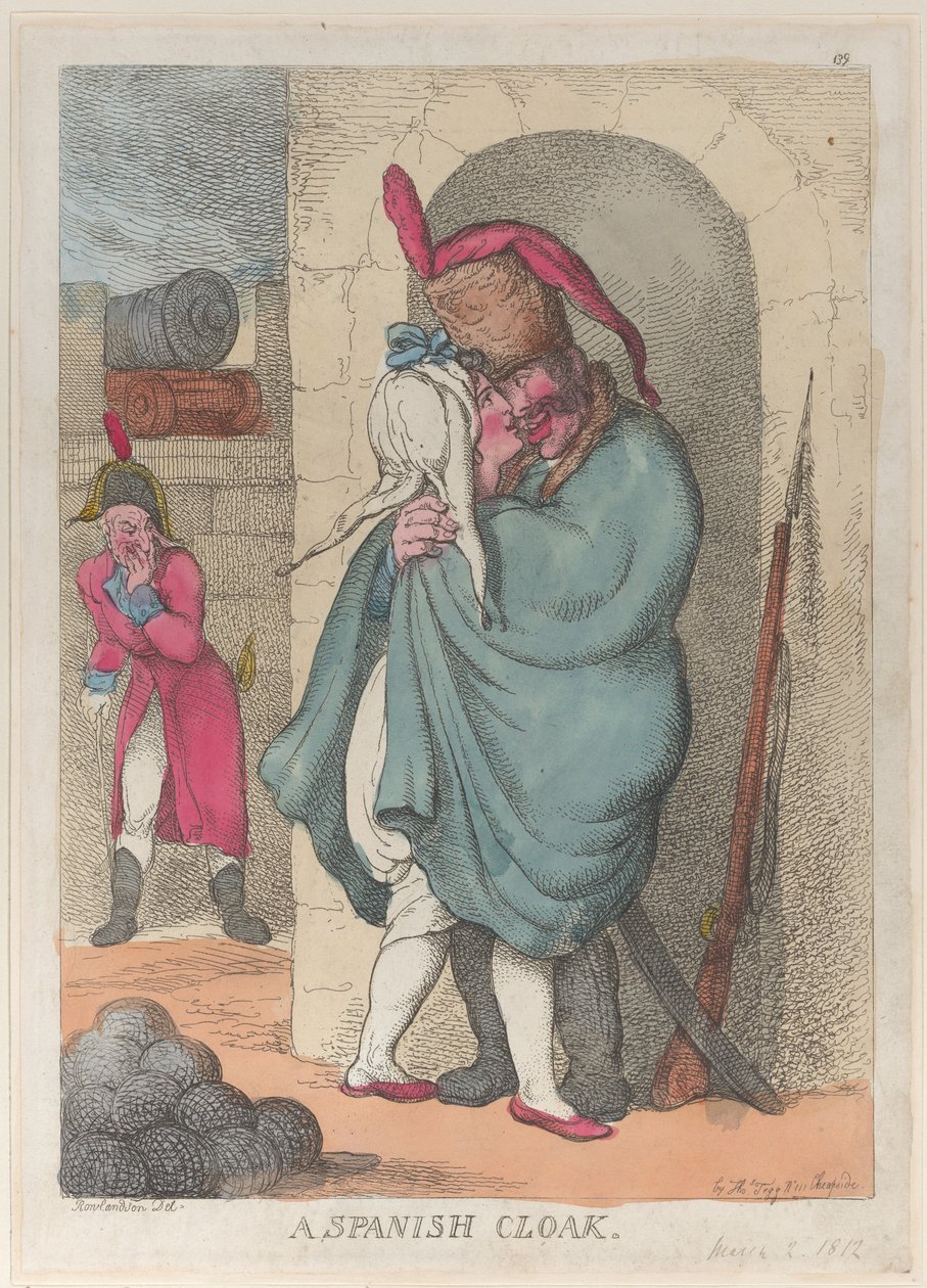 İspanyol Pelerini, 2 Mart 1812., 2 Mart 1812. by Thomas Rowlandson