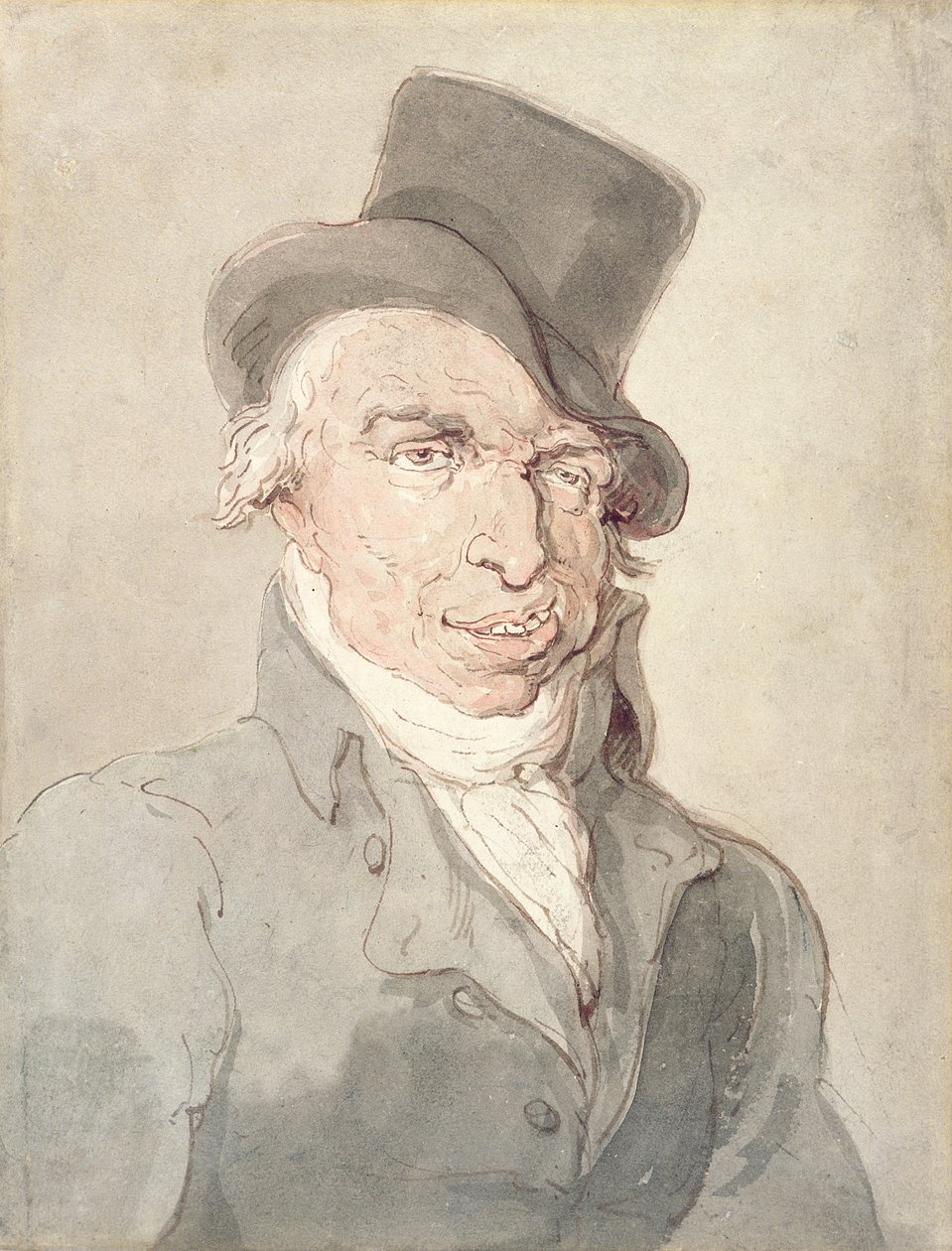 A Sporting Cove, c.1815-1820 (kağıt üzerine grafit üzerine suluboya ve kalem) by Thomas Rowlandson