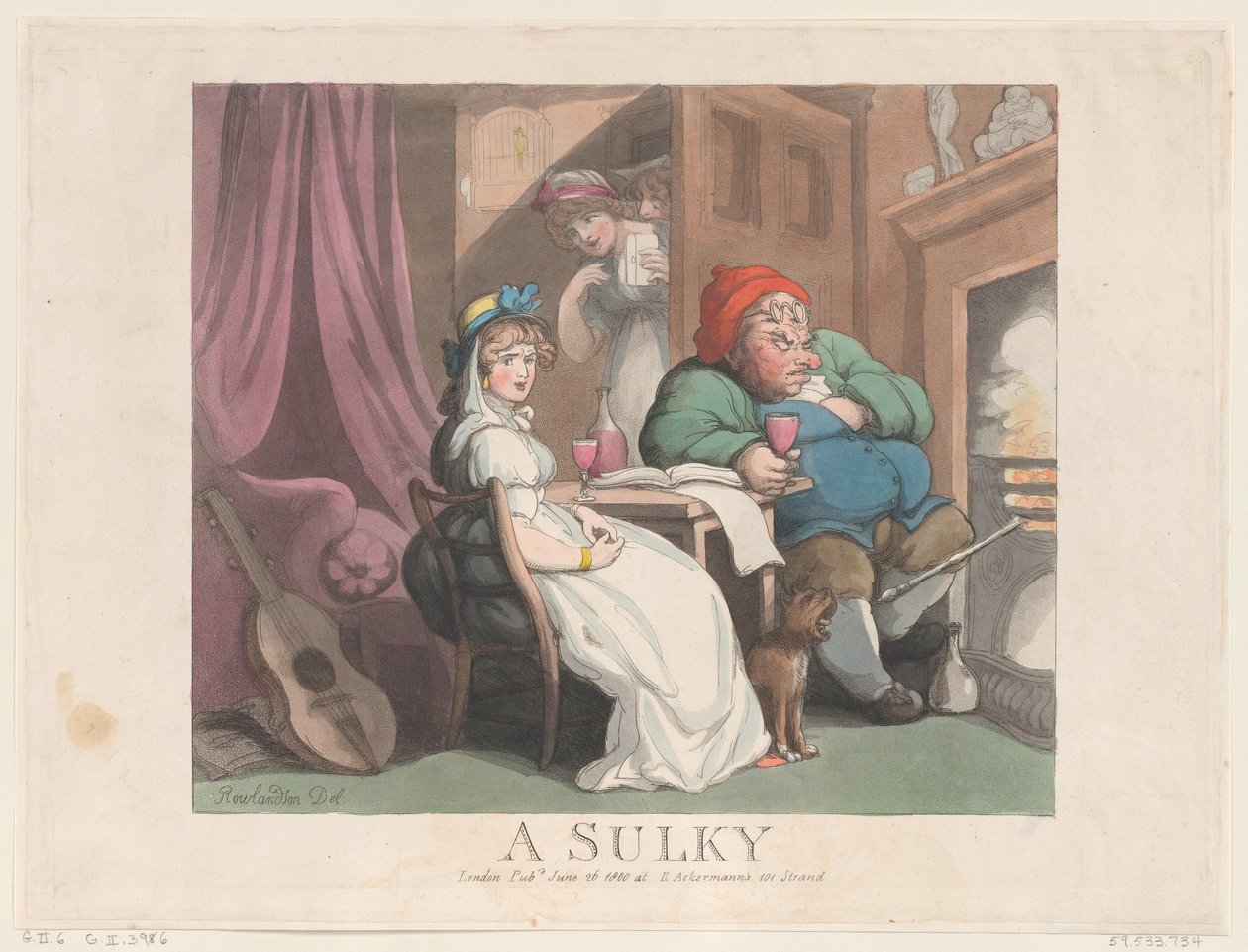 A Sulky, 26 Haziran 1800., 26 Haziran 1800. by Thomas Rowlandson