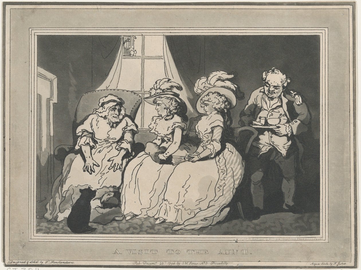 Teyzeye Ziyaret, 20 Aralık 1794., 20 Aralık 1794. by Thomas Rowlandson