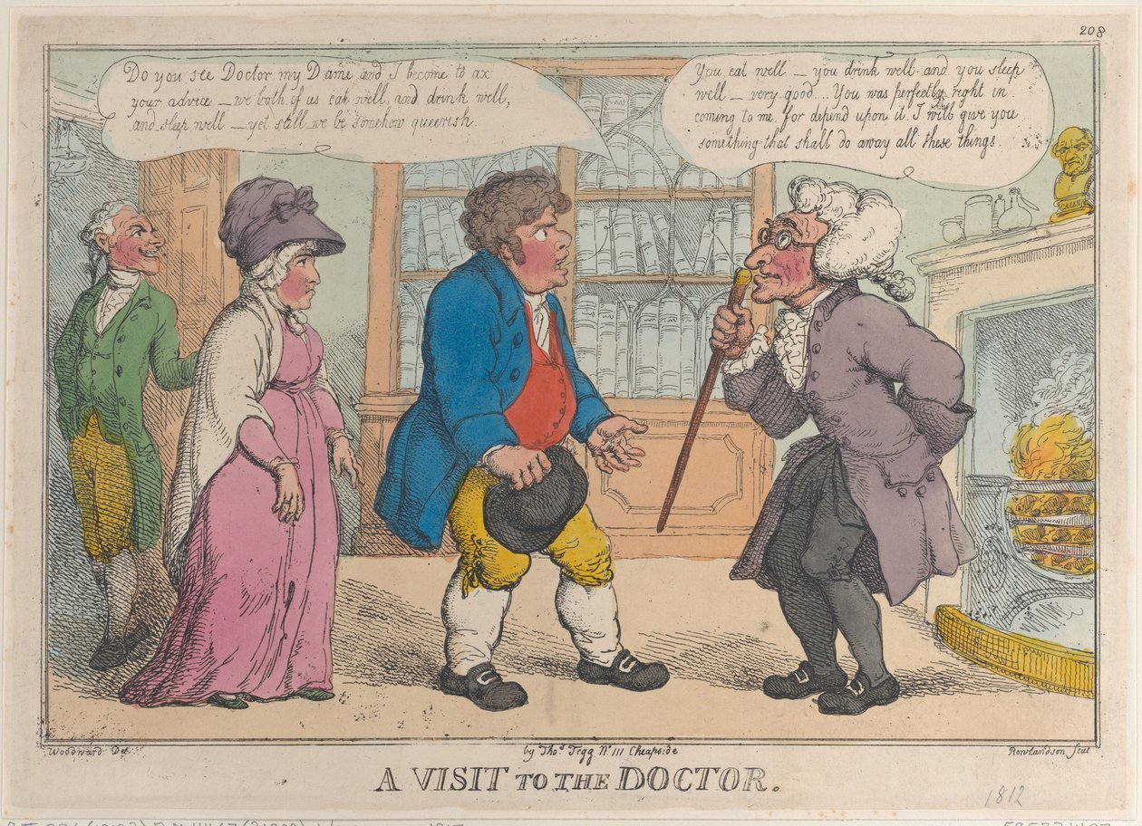 Doktora Ziyaret, 1809-12., 1809-12. by Thomas Rowlandson