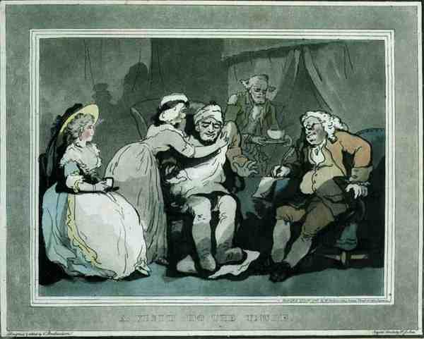 Francis Jukes (1747-1812) tarafından aquatinted "Amca Ziyareti", pub. E. Jackson tarafından by Thomas Rowlandson