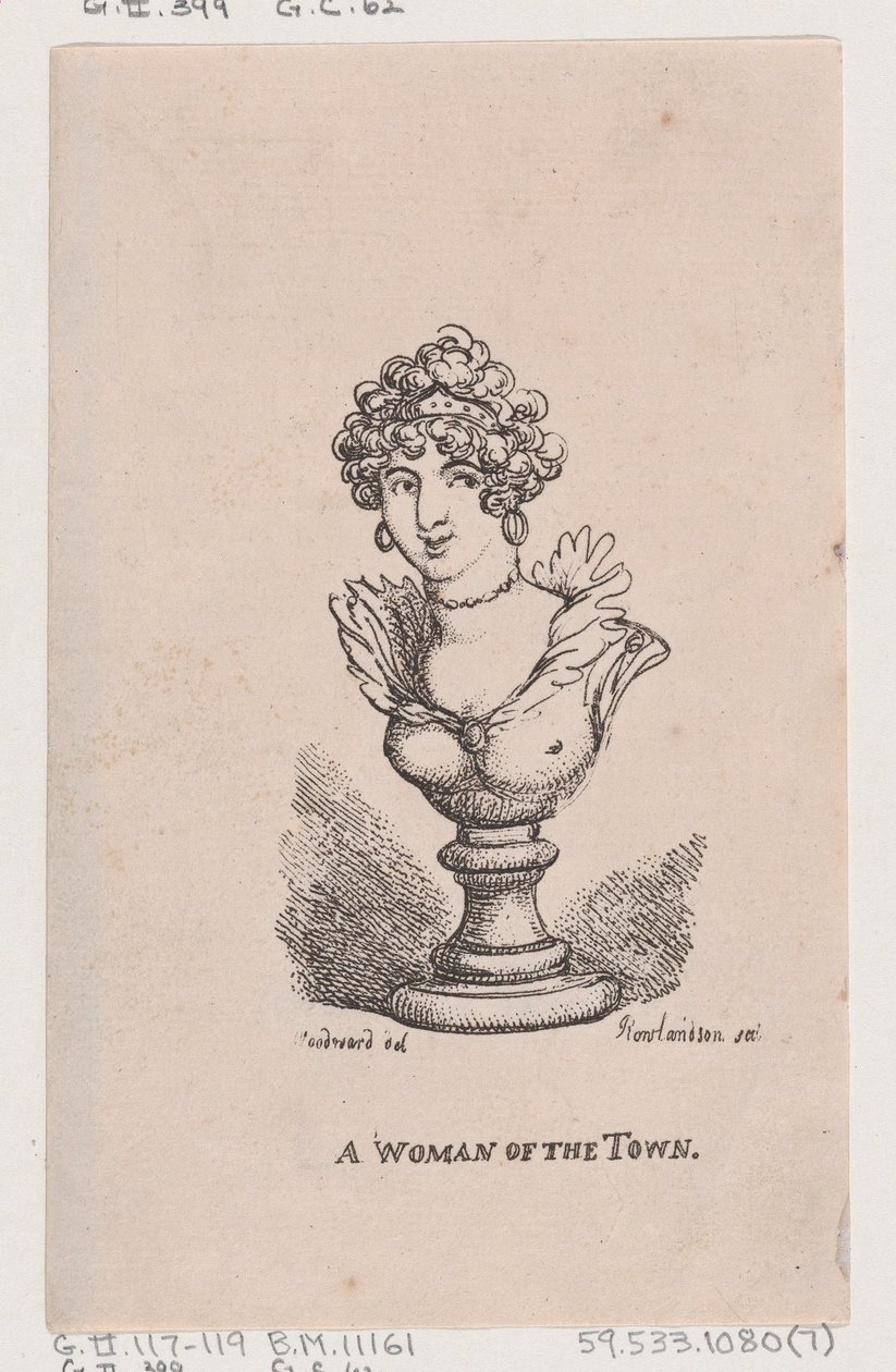 Kasabalı Bir Kadın, Nisan 1808., Nisan 1808. by Thomas Rowlandson