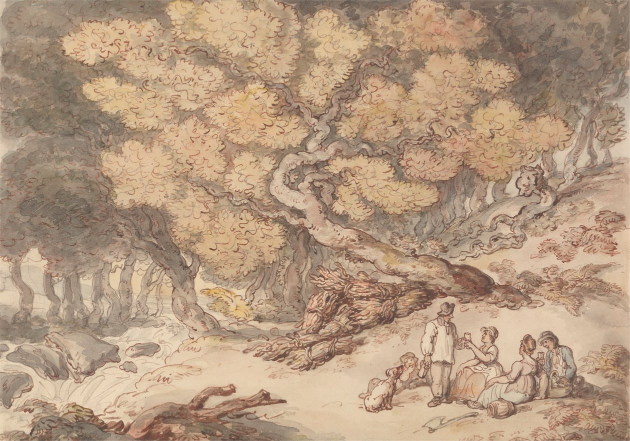 Bir Oduncunun Pikniği by Thomas Rowlandson