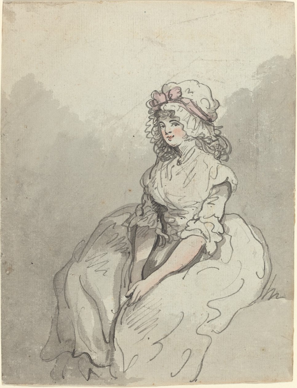 Genç Bir İngiliz Güzeli by Thomas Rowlandson