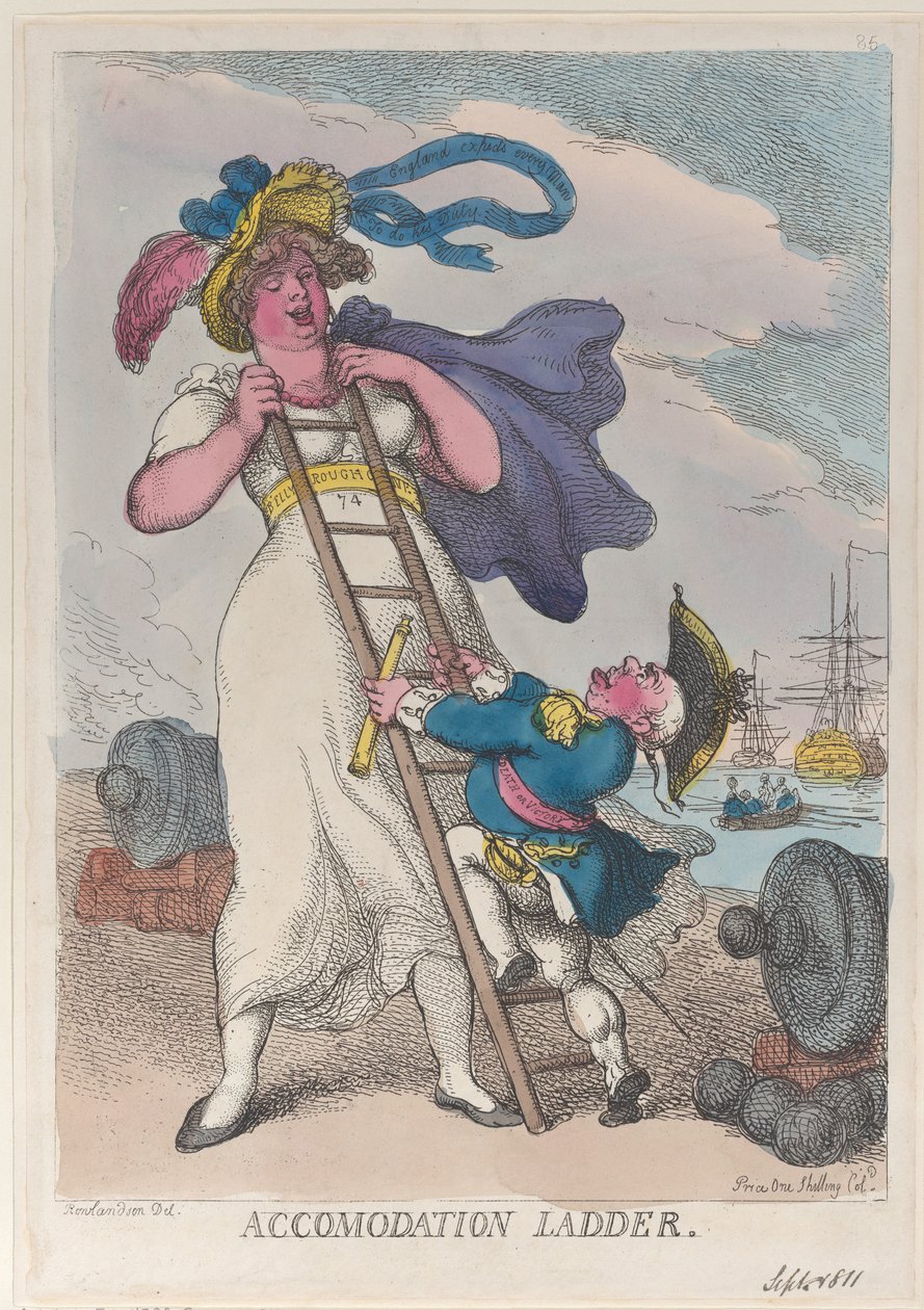 Konaklama Merdiveni, 1 Eylül 1811., 1 Eylül 1811. by Thomas Rowlandson
