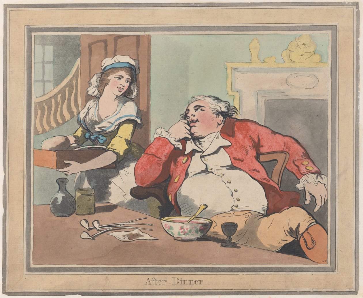 Akşam yemeğinden sonra, 22 Ekim 1789., 22 Ekim 1789. by Thomas Rowlandson