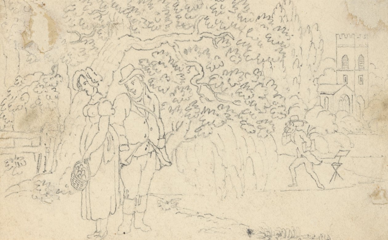 Albüm Çizimi by Thomas Rowlandson