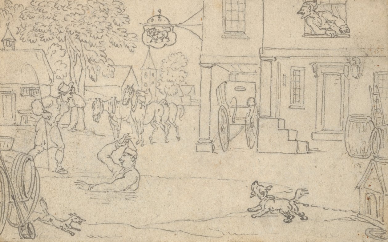 Albüm Çizimi by Thomas Rowlandson