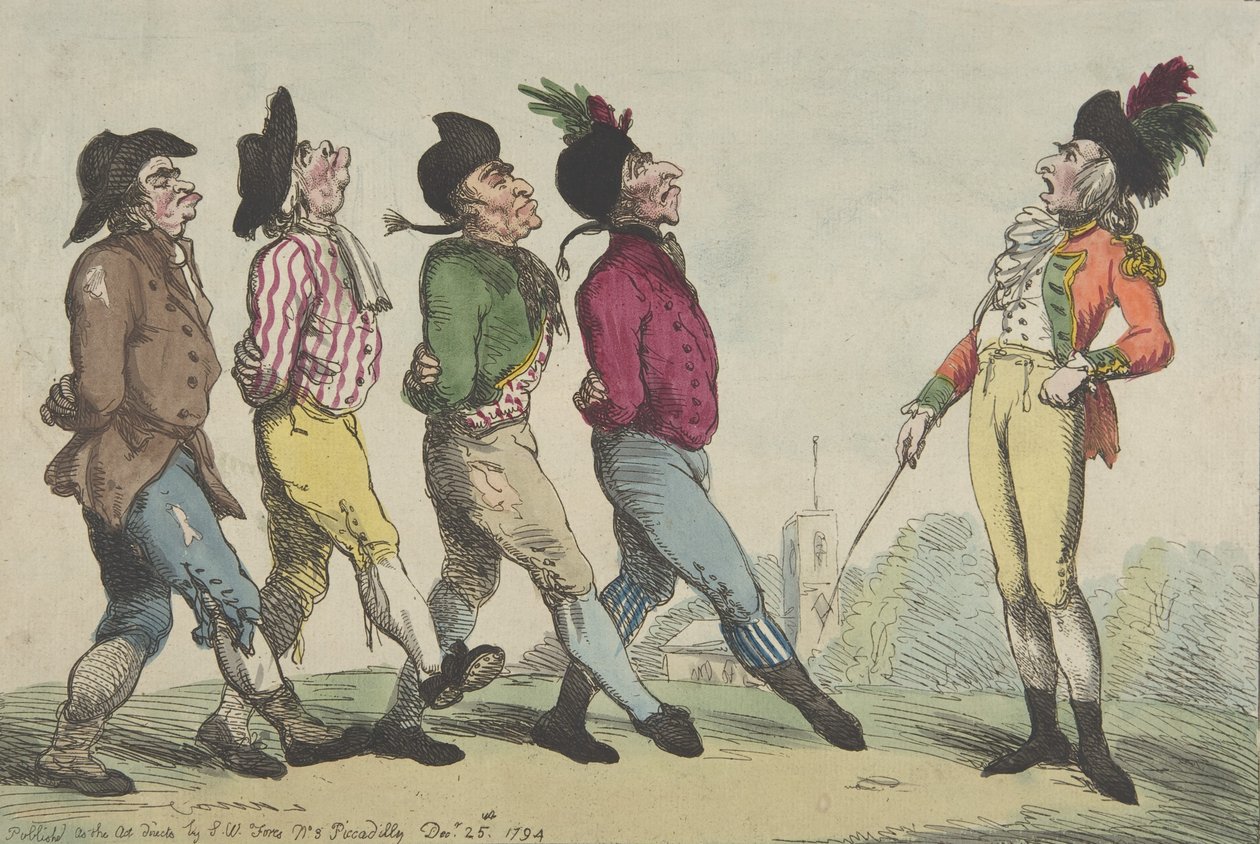 Erken Bir Yürüyüş Dersi, 24 Aralık 1794., 24 Aralık 1794. by Thomas Rowlandson