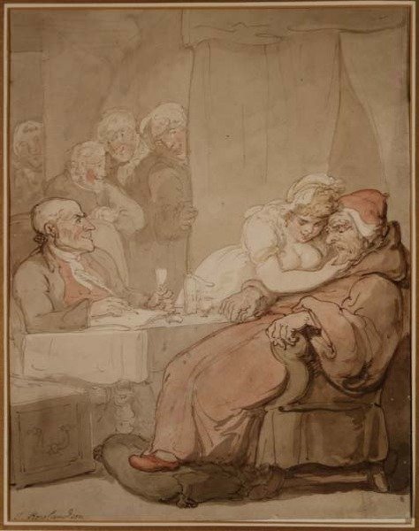 İrade Üzerinde Bir Göz (kalem ve mürekkep, suluboya) by Thomas Rowlandson