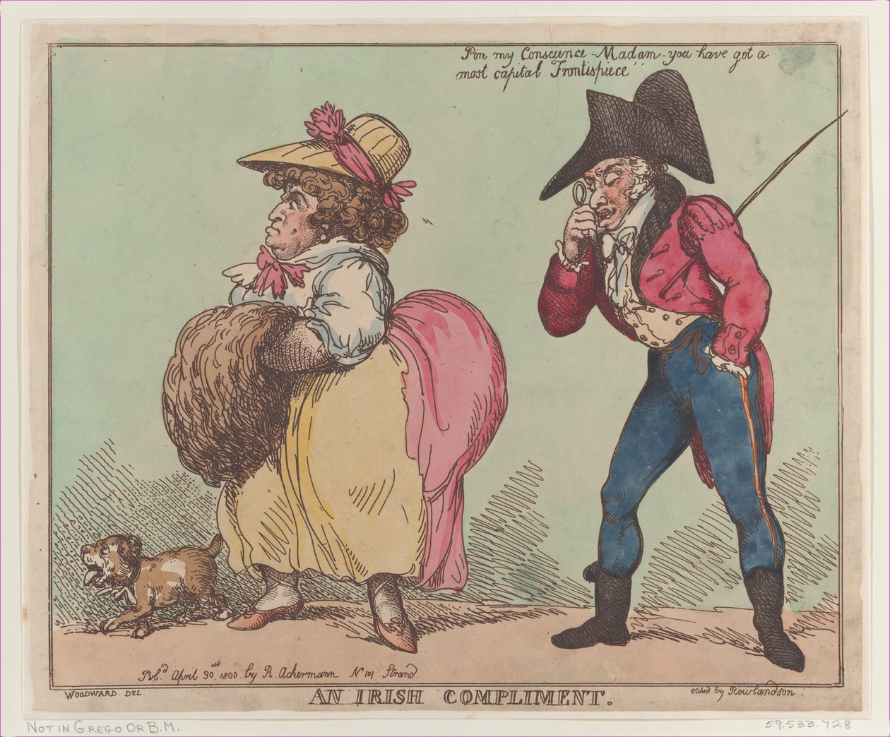 Bir İrlanda İltifatı, 30 Nisan 1800., 30 Nisan 1800. by Thomas Rowlandson