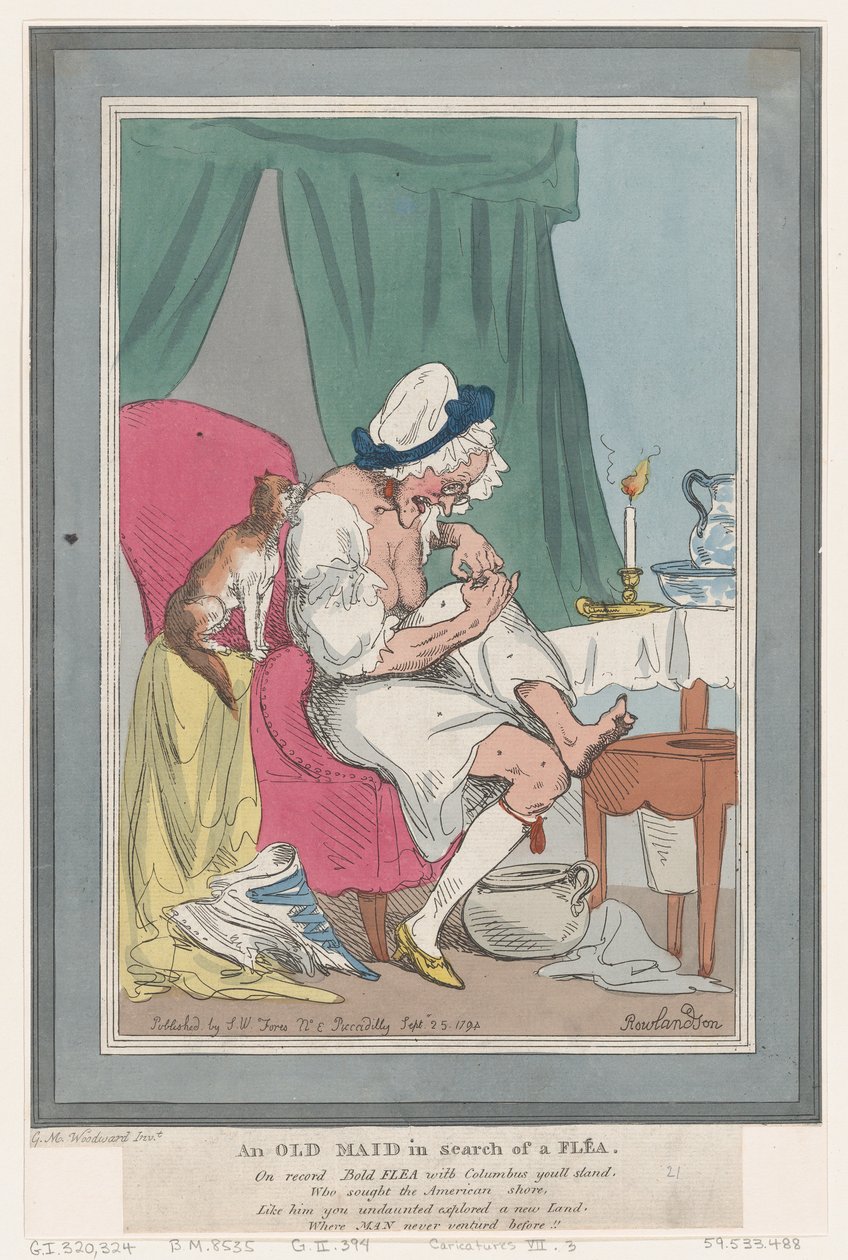 Pire Arayan Yaşlı Bir Hizmetçi, 25 Eylül 1794., 25 Eylül 1794. by Thomas Rowlandson