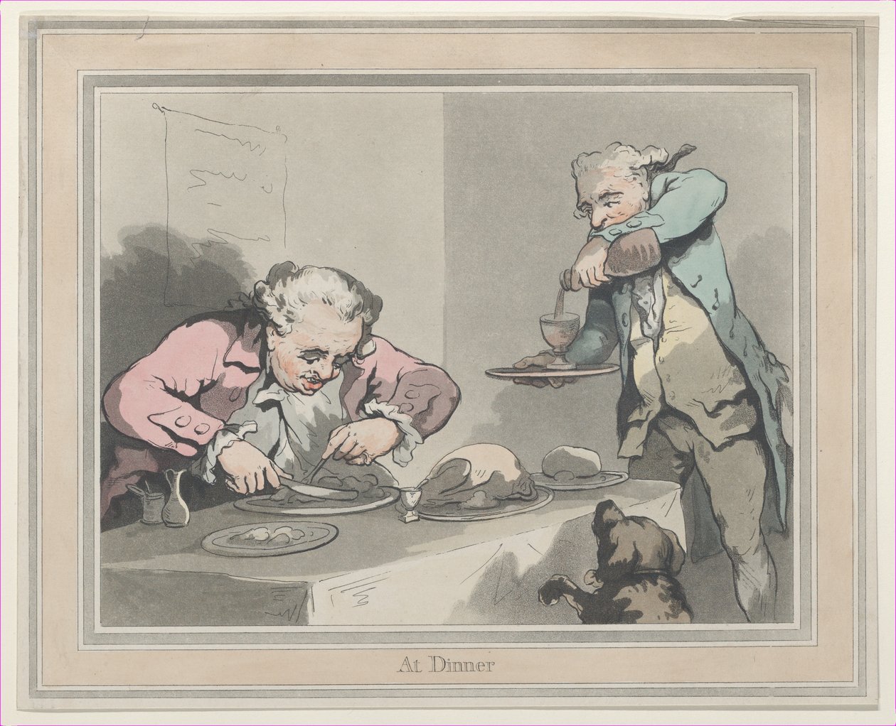 Akşam Yemeğinde, 1790., 1790. by Thomas Rowlandson