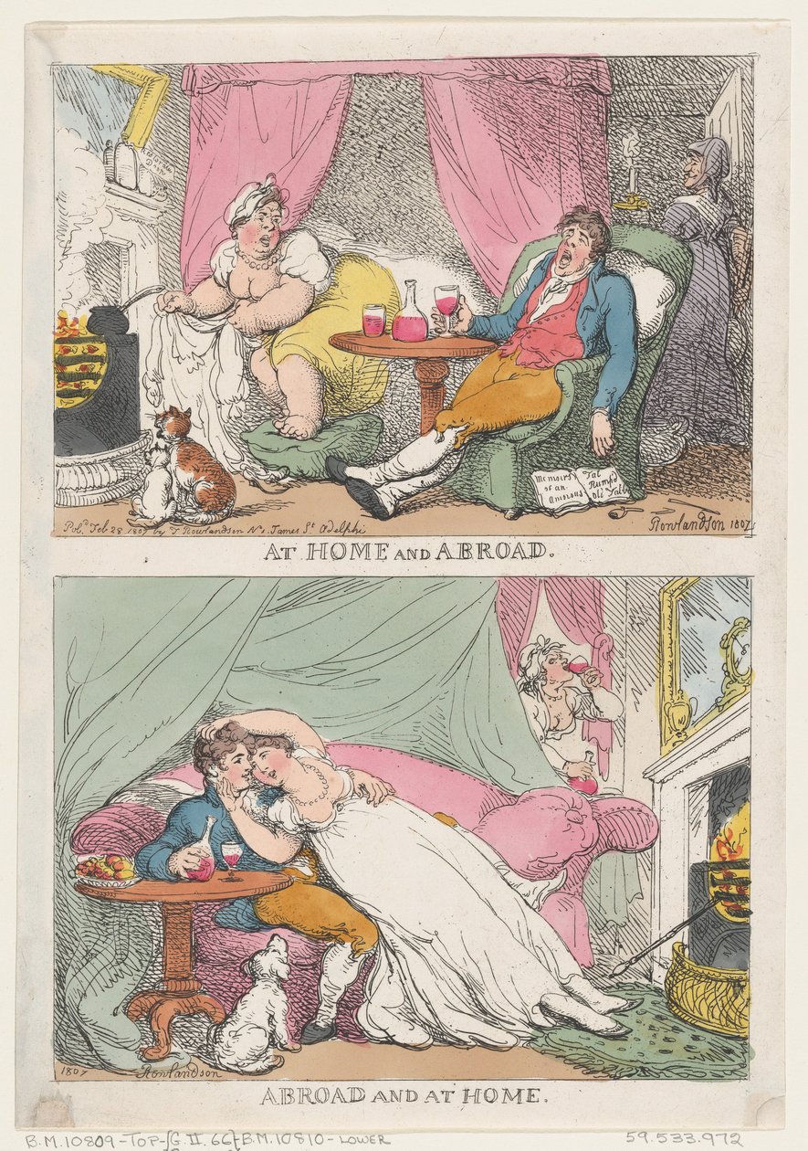 Evde ve Yurtdışında, Yurtdışında ve Evde, 28 Şubat 1807., 28 Şubat 1807. by Thomas Rowlandson