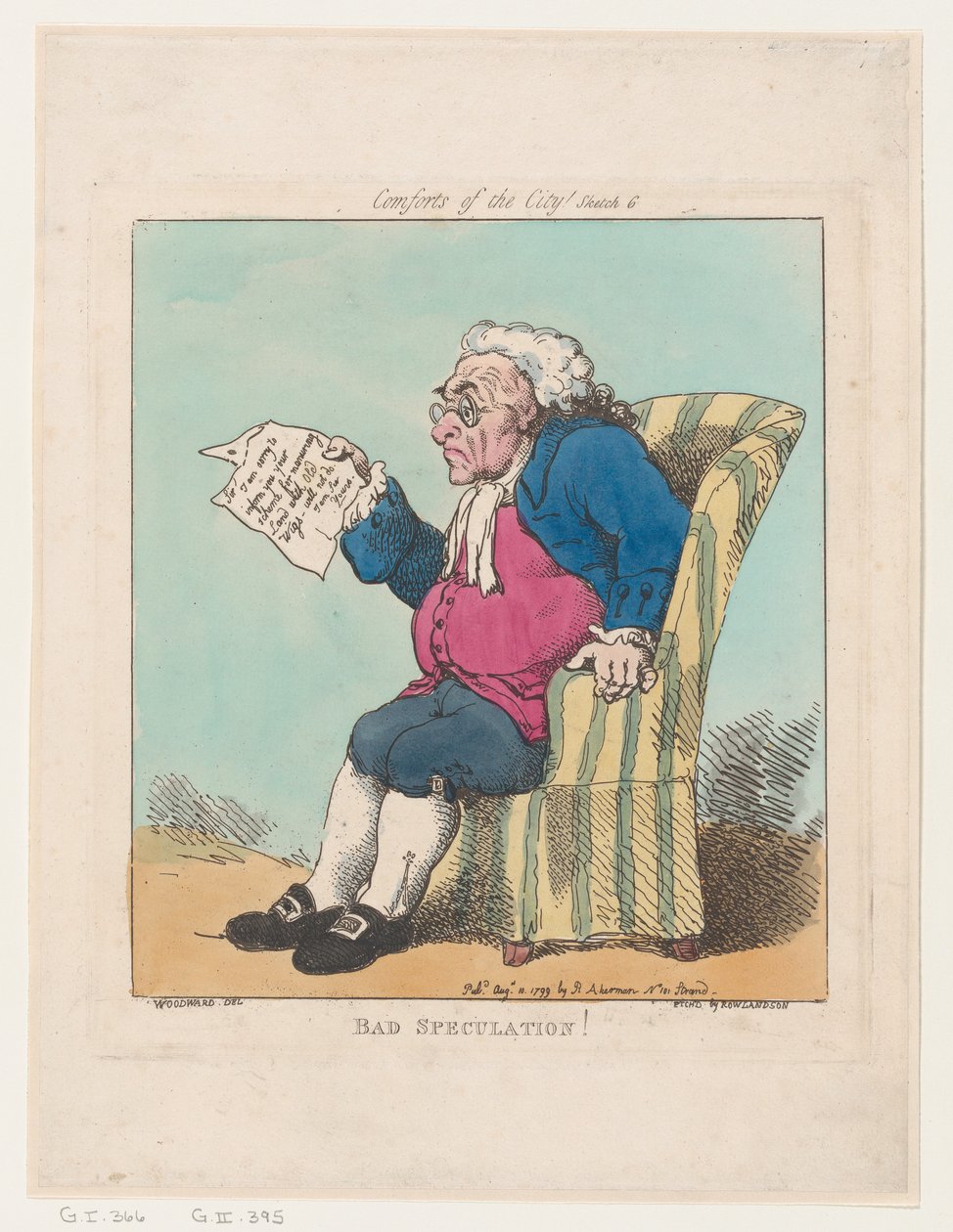 Kötü Spekülasyon, 10 Ağustos 1799., 10 Ağustos 1799. by Thomas Rowlandson
