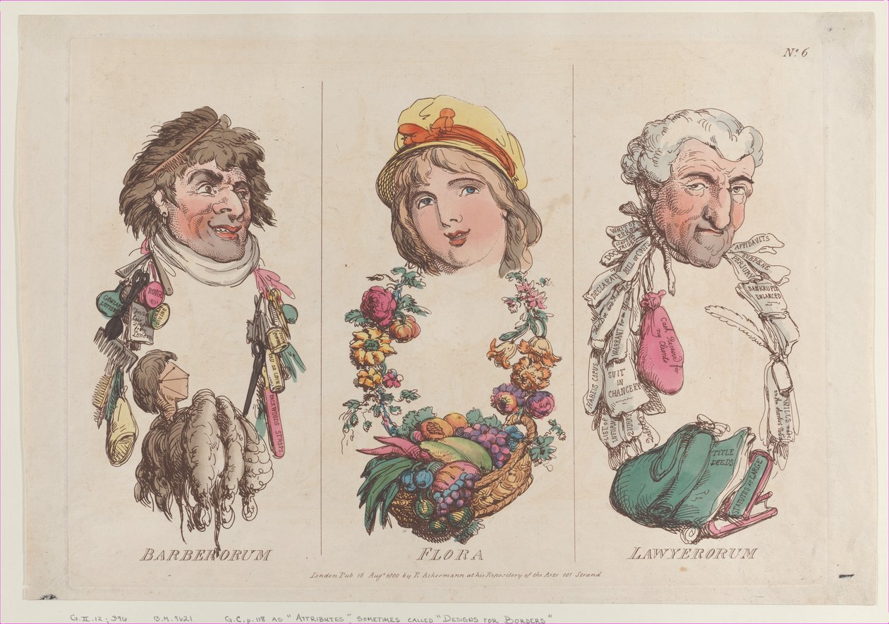 Barberorum, Flora, Avukat, 15 Ağustos 1800., 15 Ağustos 1800. by Thomas Rowlandson