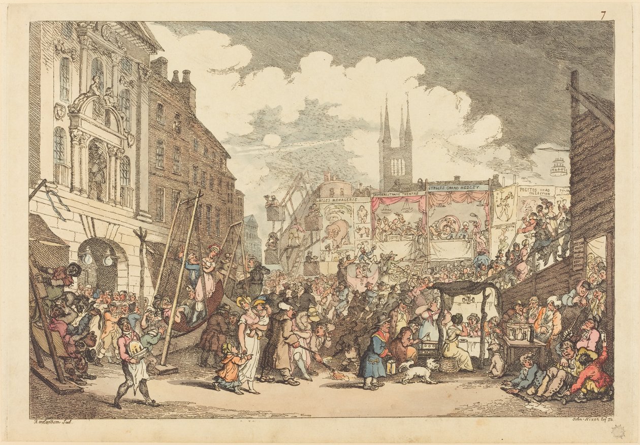 Bartholomeos Fuarı by Thomas Rowlandson