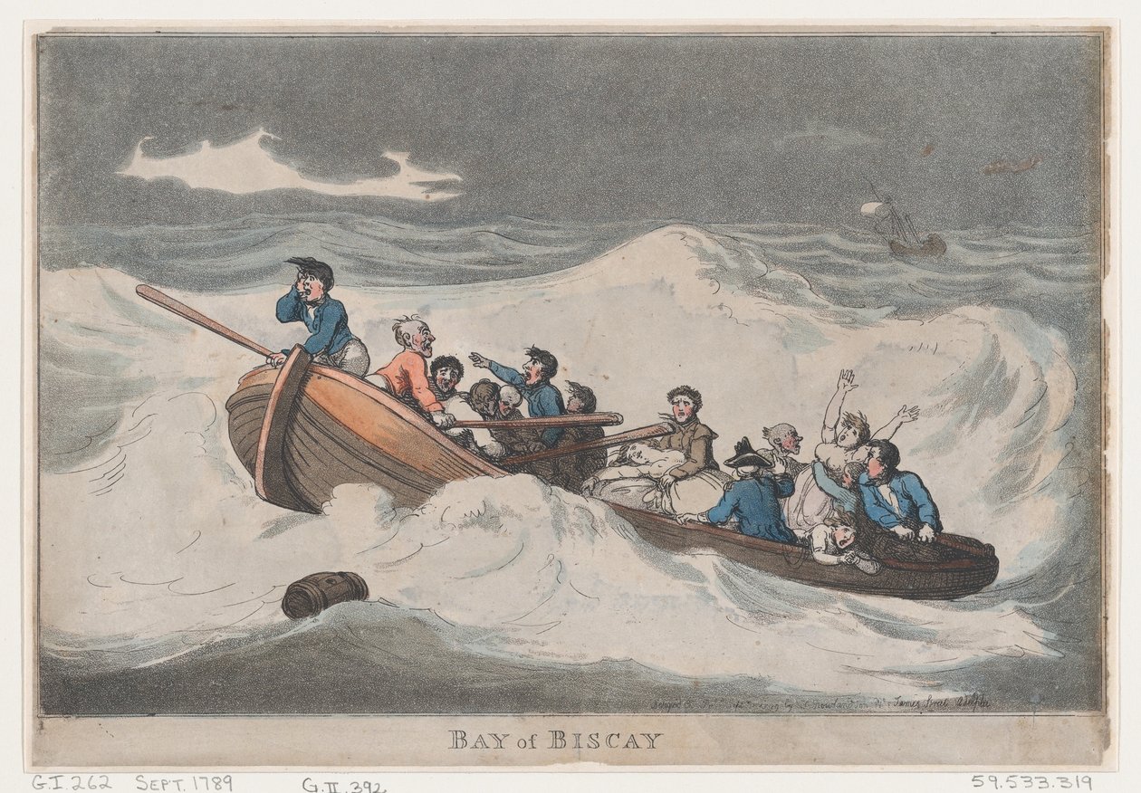 Biscay Körfezi, Eylül 1789., Eylül 1789. by Thomas Rowlandson