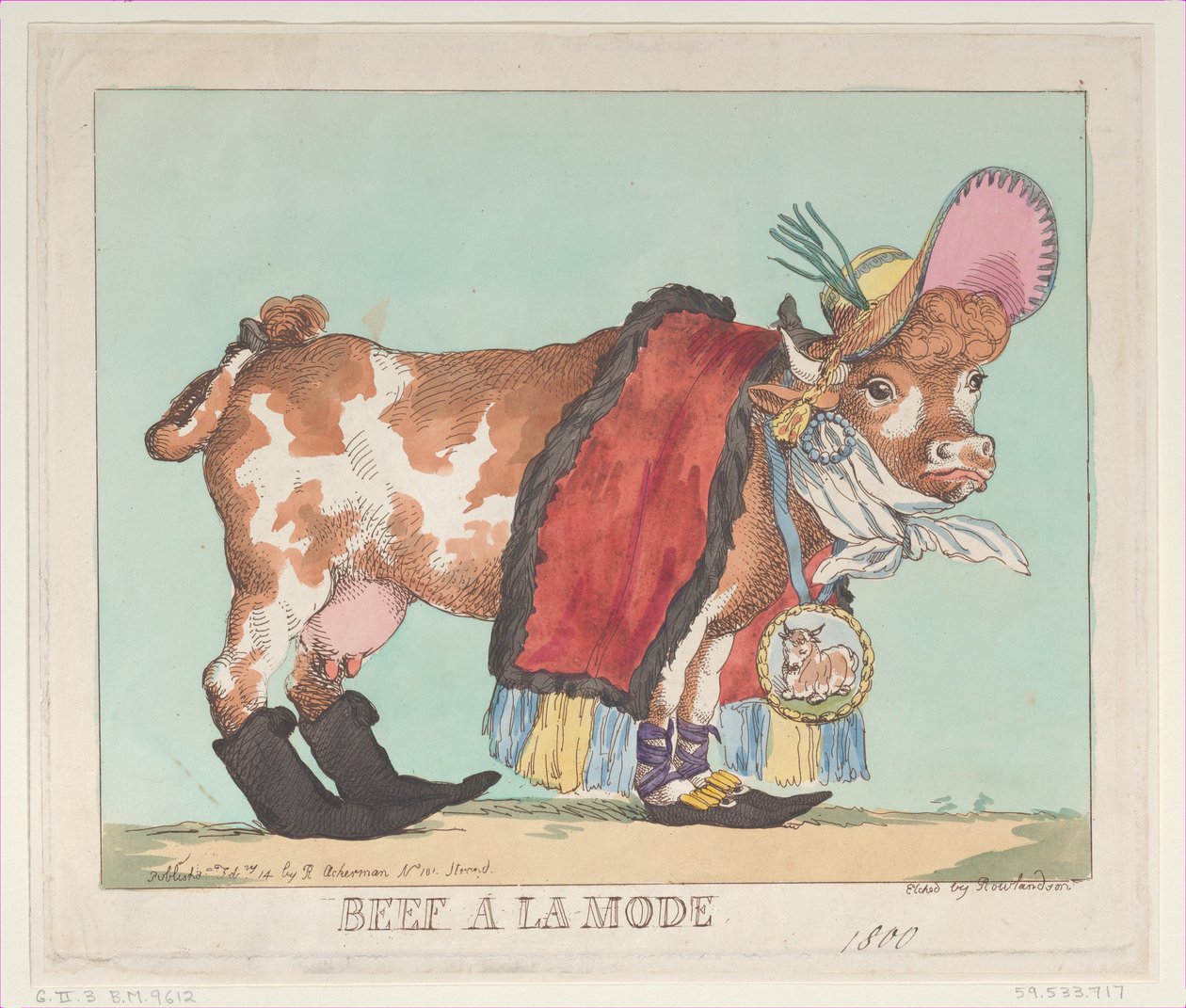 Beef à la Mode, 14 Şubat 1800., 14 Şubat 1800. by Thomas Rowlandson